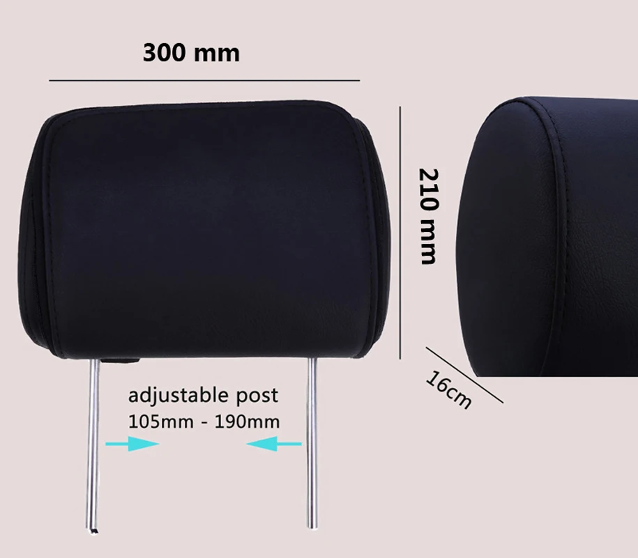 Caroad 2 шт 7 дюймов Автомобильный подголовник dvd плеер цифровой Экран с USB/SD/IR/FM