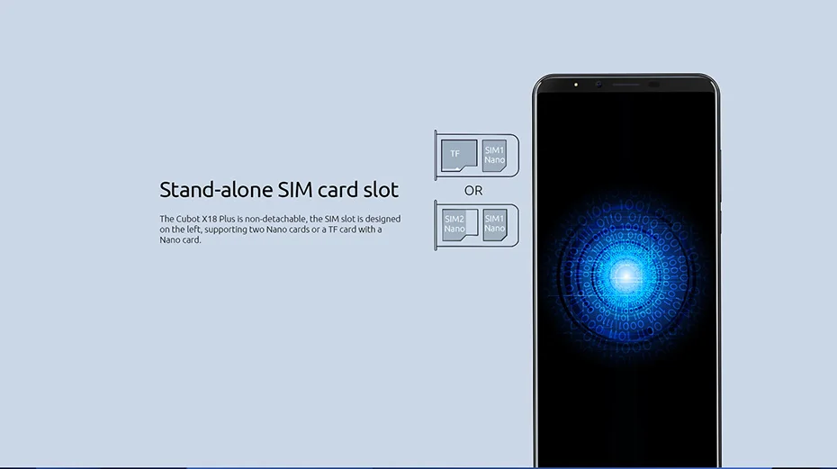 Мобильный телефон Cubot X18 Plus 5,9" 18:9 Android 8,0, Восьмиядерный процессор MT6750T, 4 Гб ОЗУ, 64 Гб ПЗУ, 16 Мп+ 2 Мп, двойная камера, 4000 мАч, 4G, смартфон