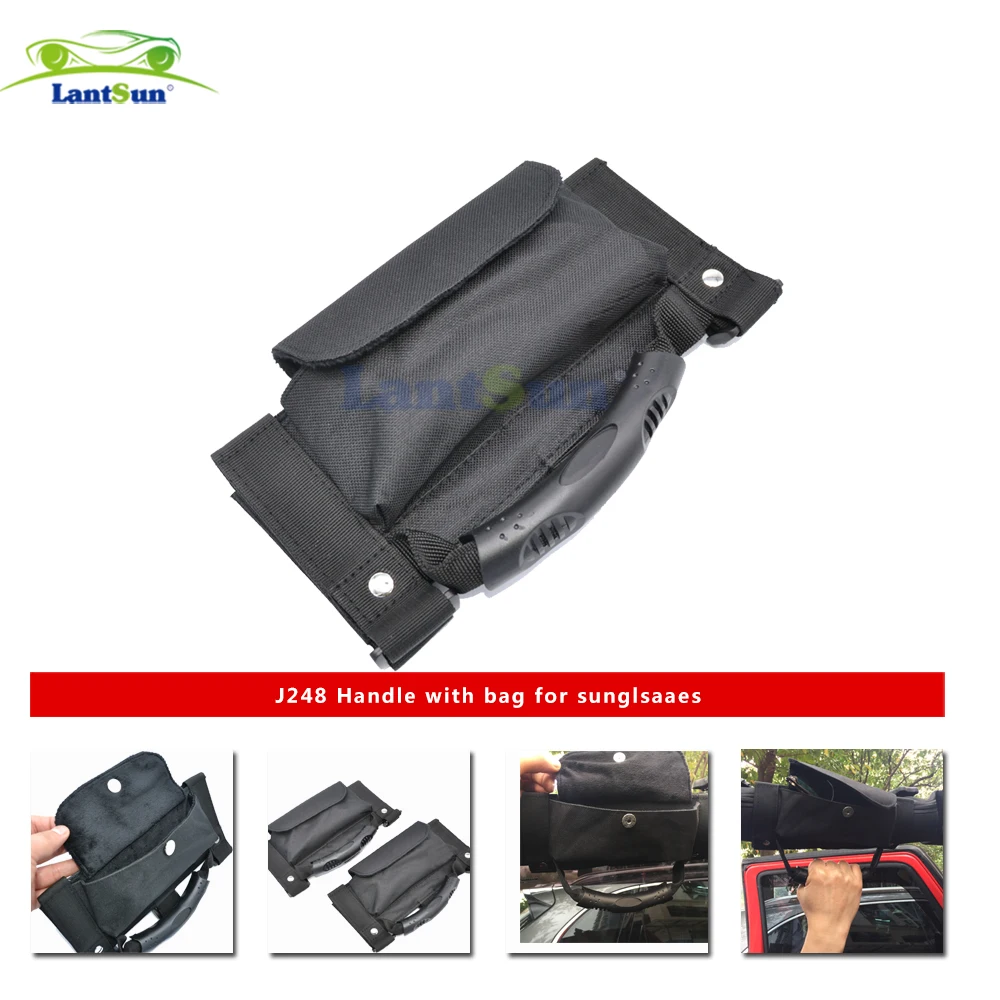 J248 черный Оксфордский рулонный держатель для солнцезащитных очков сумка для хранения 1995-2017 для Jeep Wrangler YJ TJ JK JKU 2/4 дверь Lantsun