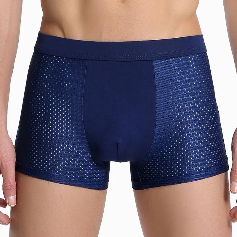 Sexy underwear Men Mesh Shorts plus size Solid Men's Clothing panties shorts Sexy fat guy 100kg mens shorts nsnk01