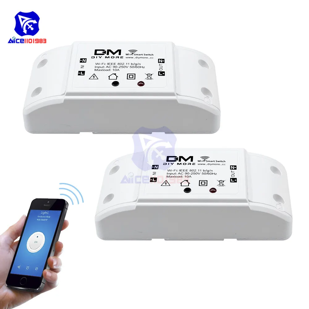 AC 90 250 В 433 МГц WIFI умный переключатель для умного дома мебель мобильное приложение
