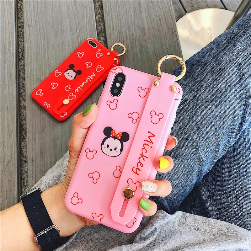 Чехол с Минни для iPhone 7 милый чехол Микки новая Корейская японская мягкая крышка