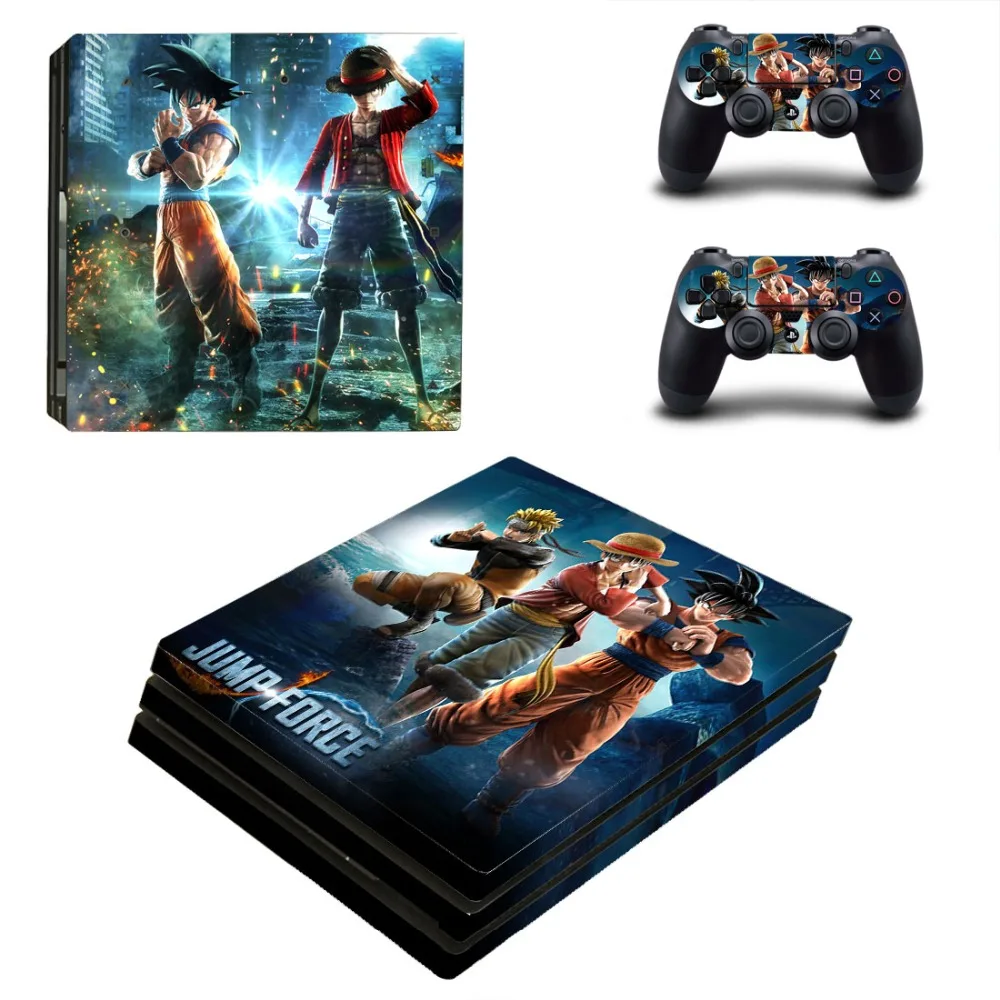 Прыгать силы PS4 Pro кожи наклейки для Sony PlayStation 4 консоли и 2 контроллеры настенные