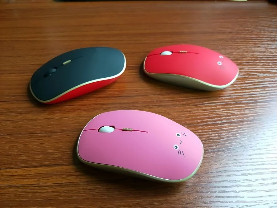 Беспроводная мышь 2 4 ГГц бесшумная компьютерная ПК перезаряжаемая эргономичная