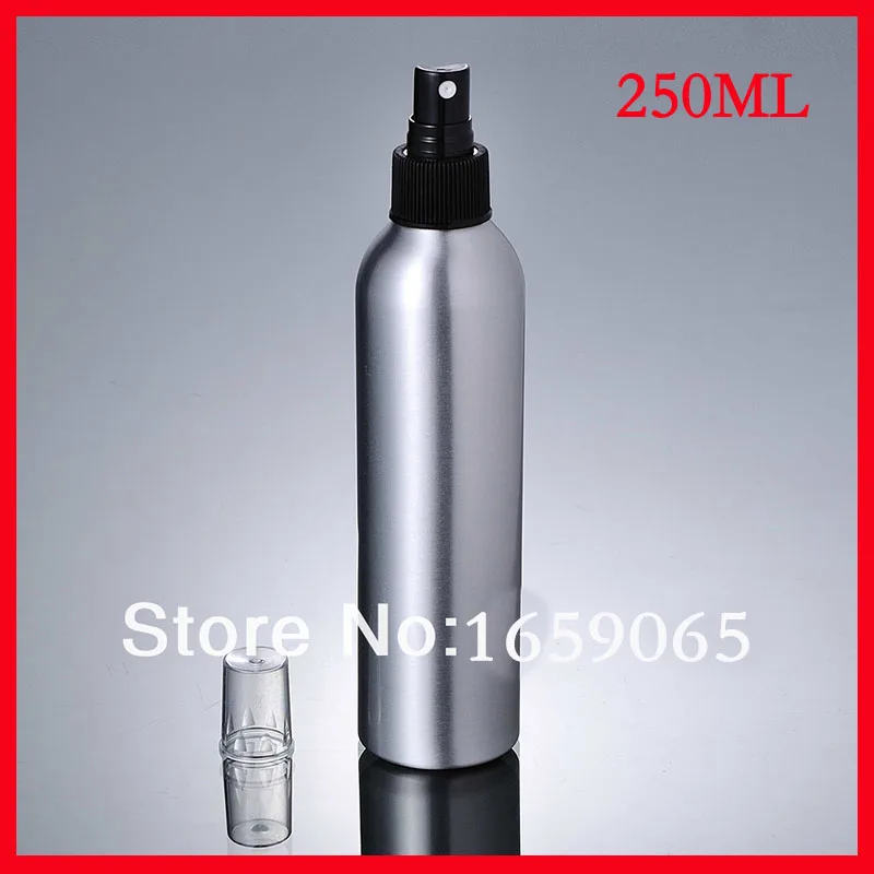 Алюминиевый распылитель для бутылок 250 мл черный с распылителем алюминиевая