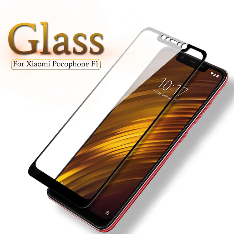 Защитное стекло с полным покрытием для Xiaomi Pocophone F1 защита экрана из закаленного