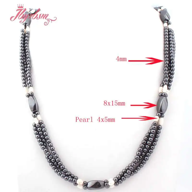 Круглые (без магнита) бусины 4 мм из гематита и натурального камня для племенных