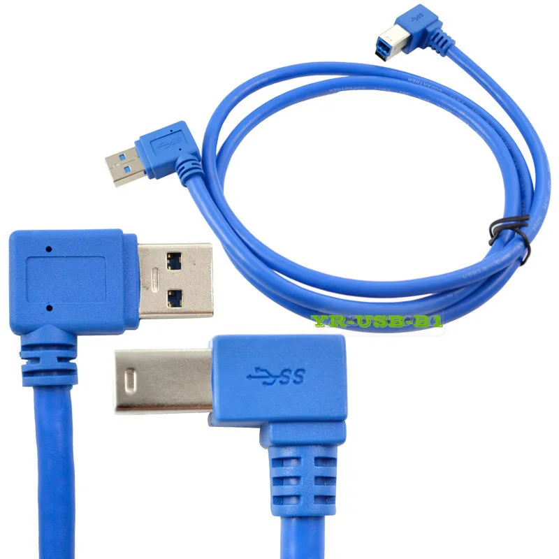 USB 3 0 мужчина правильный изгиб к мужчине B левый локоть 90 градусов жесткий диск box