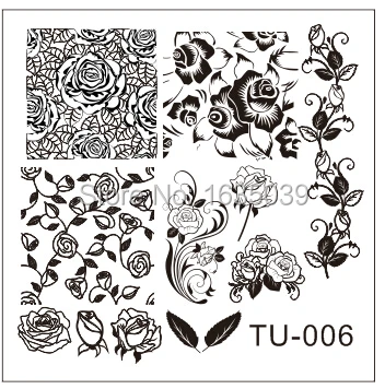 Бесплатная доставка Дизайн ногтей рисунок пластины шаблон набор для декора диск