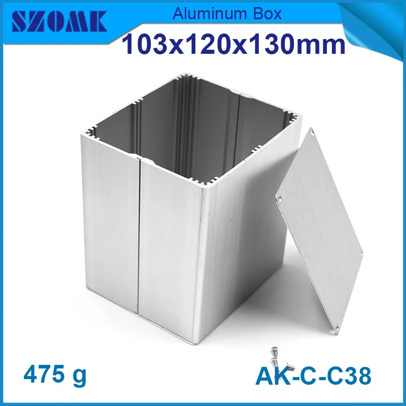 1 шт. алюминиевый корпус с гладкой поверхностью для электроники соединительный