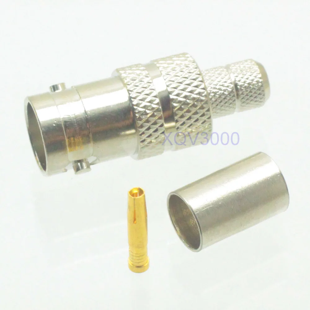 1pce разъем BNC Гнездовой для RG8X RG 8X LMR240 RF коаксиальный|pin crimp connectors|pin connectorpin |