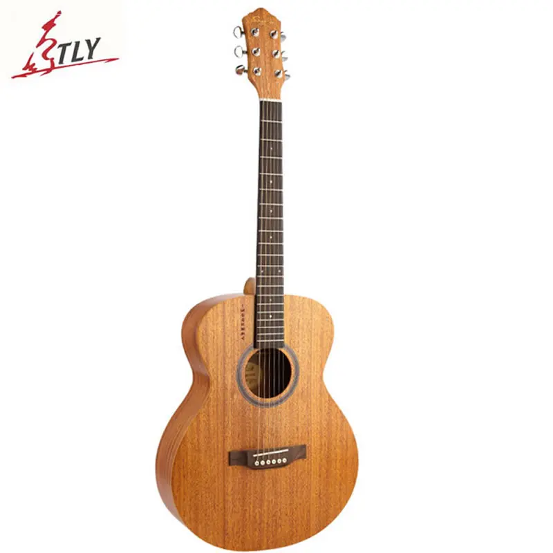 

New SAYSN 40" High Quality Mahogany Panel Rosewood Fingerboard & Back Acoustic Folk Guitar Burlywood Guitarra for Music Lovers
