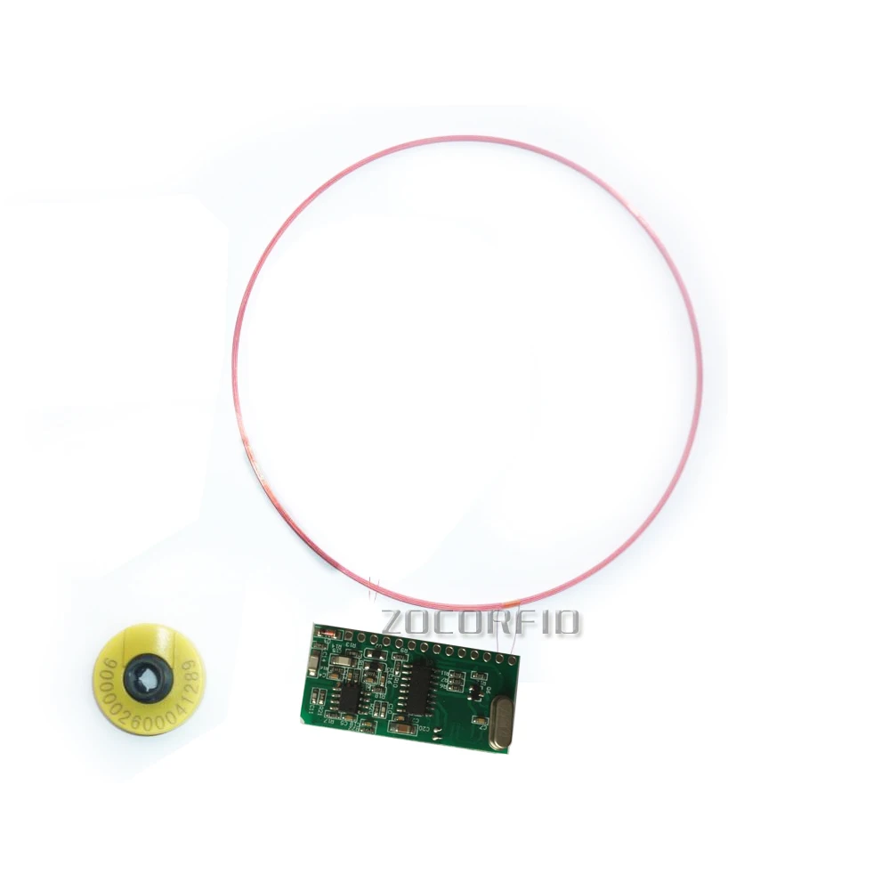 

ISO11784/85 FDX/HDX 125-134.2KHZ Long distance RFID Animal Tag Reader Module TTL Interface