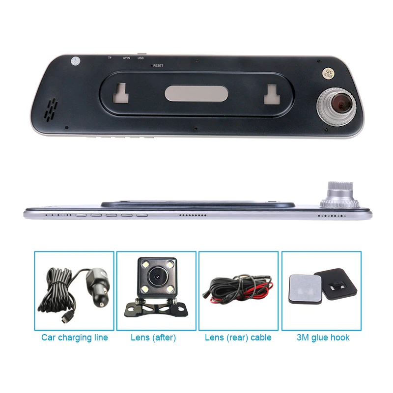 ЖК-дисплей видеорегистратор заднего вида Выделите TFT зеркало двойной Камера monito