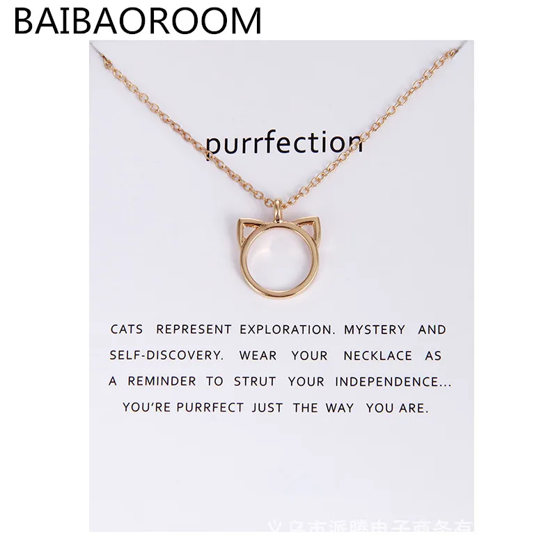 Модное ювелирное изделие Purrfection кошачьими ушками сплав короткое ожерелье с