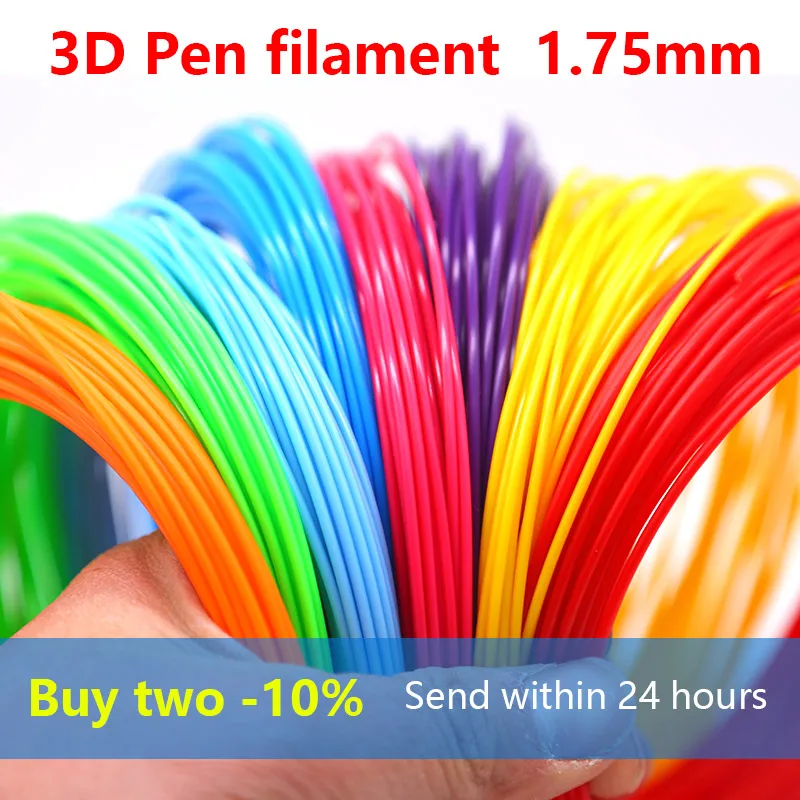 Abs1.75mm filamen для 3d Ручка 3d 3d-ручка, 3d-ручки безопасный пластиковый 3d печать материал лучший подарок 20 видов цветов купить два-10