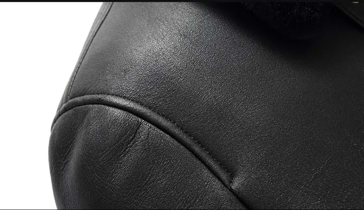 Мужская Черная куртка из натуральной овчины размера плюс XXXXL однобортная Зимняя Толстая русская шуба из натуральной овечьей кожи