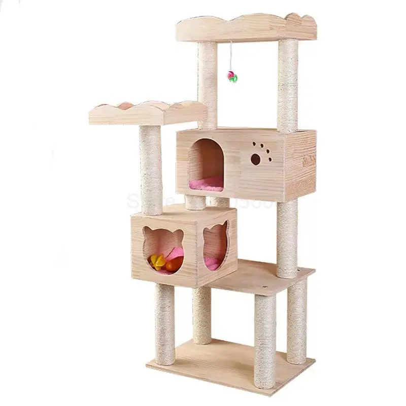 Большая рама для кошек кошачий наполнитель Когтеточка игрушка прыгающая