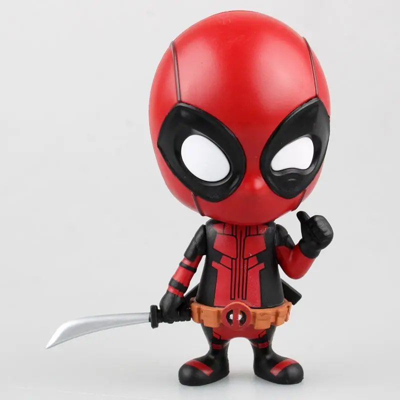 

Q Version Shook Head Doll Toy Cute Deadpool Action Figure Car Models Dolls PVC Figure Toys for Kids Gifts
