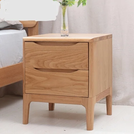 Nightstands Bedroom Furniture oak solid wood bedside table night stand mesitas de noche side minimalist modern 42*40*50cm 