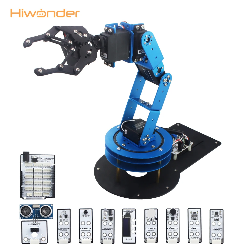 Hiwonder 6DOF механическое вторичное развитие рука робота с сервоприводом и
