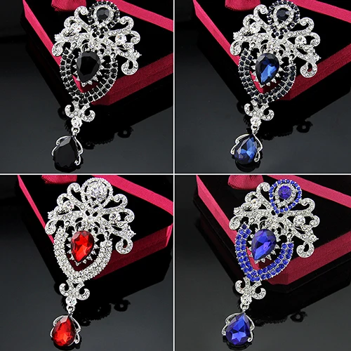Женская Брошь Bluelans Роскошный аксессуар для костюма|crystal rhinestone brooch|rhinestone brooch