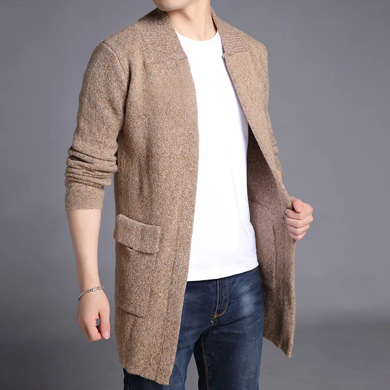 MRMT 2022 Brand New Men's Jackets Sweater Coat Medium Length Pure Color Overcoat for Male Outer Wear Clothing | Мужская одежда