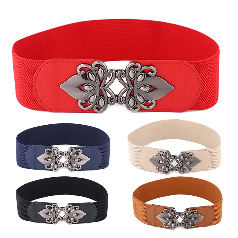 Ремень Эластичный Женский модный широкий пояс универсальный дизайнерский с