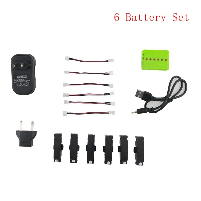 JJRC H37 Мини RC Квадрокоптер запасные части 4/5/6 шт 3 7 V 400mah 25C аккумулятор и зарядное
