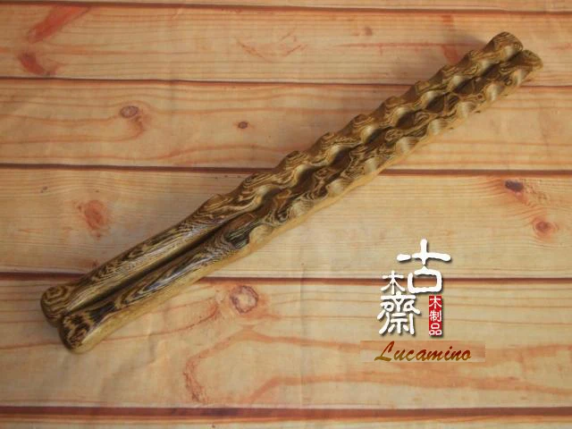 Двойные битачи Wenge традиционные деревянные для самообороны фитнеса двойные