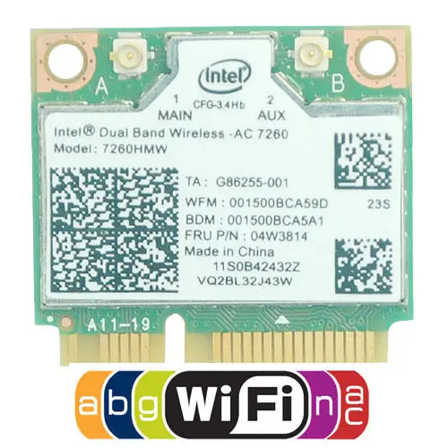 Двухдиапазонная карта 7260HMW 867M WiFi + BT 4 0 Wlan Intel 7260 AC для Lenovo Thinkpad S440 S540 E440 E540 K4350 K4250 B5400