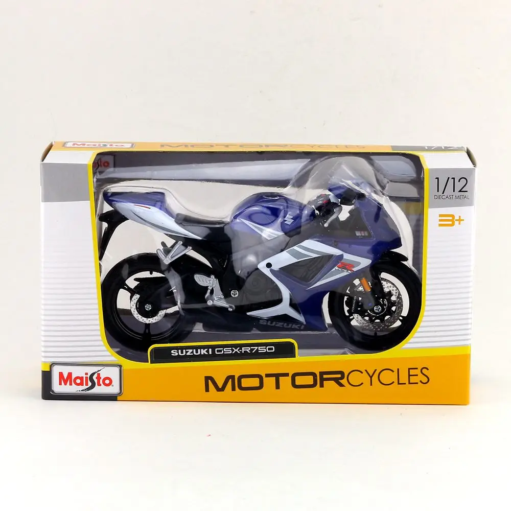 Модель мотоцикла Maisto/масштаб 1:12/имитация под давлением/SUZUKI GSX R750 Supercross/деликатная