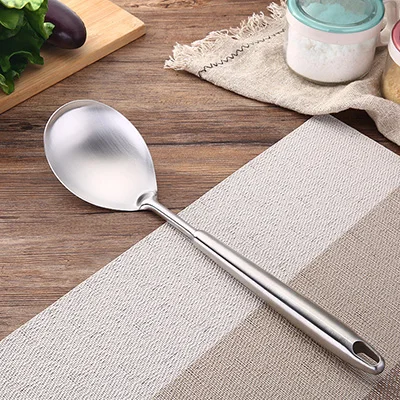 Rice Spoon GLANYOMI набор посуды из нержавеющей стали лопатка Тернер суповая ложка металлическая кулинарная лопатка инструменты подарочная посуда кухонные гаджеты аксессуары - Цвет: Rice Spoon
