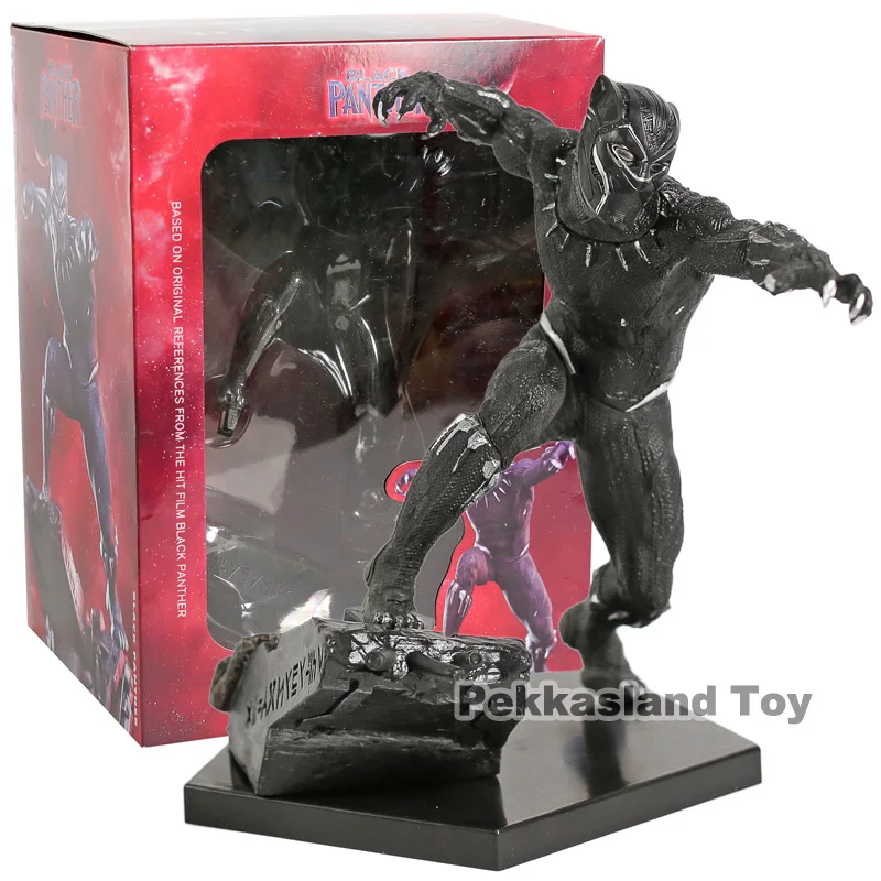 Фигурка в масштабе 1/10 коллекционная игрушка Черная пантера статуэтка из ПВХ |