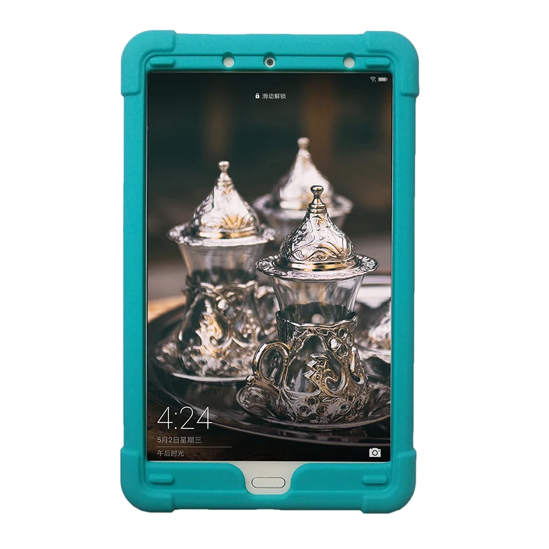 Turquoise Подпрыгивающий чехол для huawei MediaPad M5 8,4 Вт, эластичный чехол для huawei M5, чехол для модели SHT-AL09/W09, 8,4 дюймов, чехол-бампер для планшета - Цвет: Turquoise