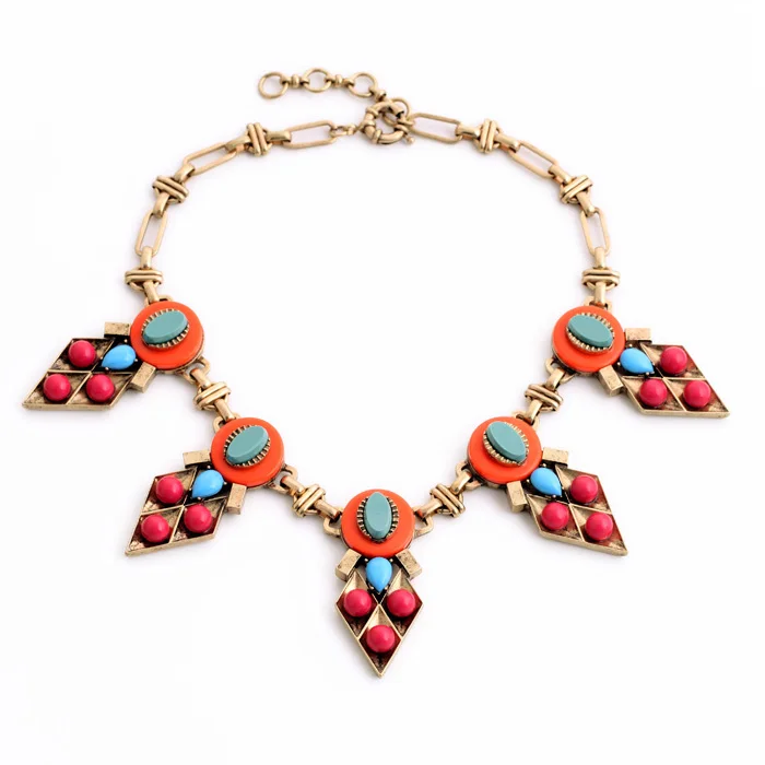 Оптовая цена винтажное ожерелье из искусственного перламутра и шимми золотого