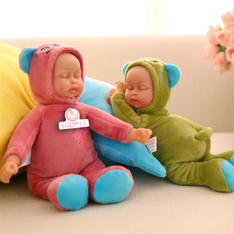 [Sgdoll] 26 см/10 &quotМини Симпатичные Реалистичного Reborn Куклы плюшевые и винил ручной