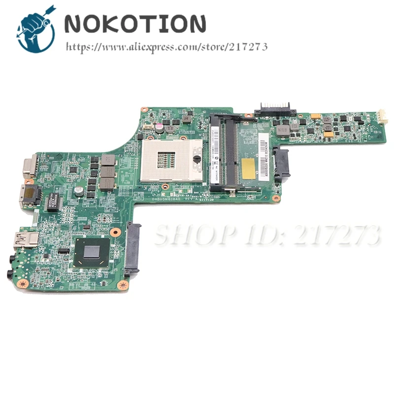NOKOTION для Toshiba Satellite L730 L735 Материнская плата ноутбука HM65 UMA DDR3 A000095030 DABU5MB18A0 основная плата