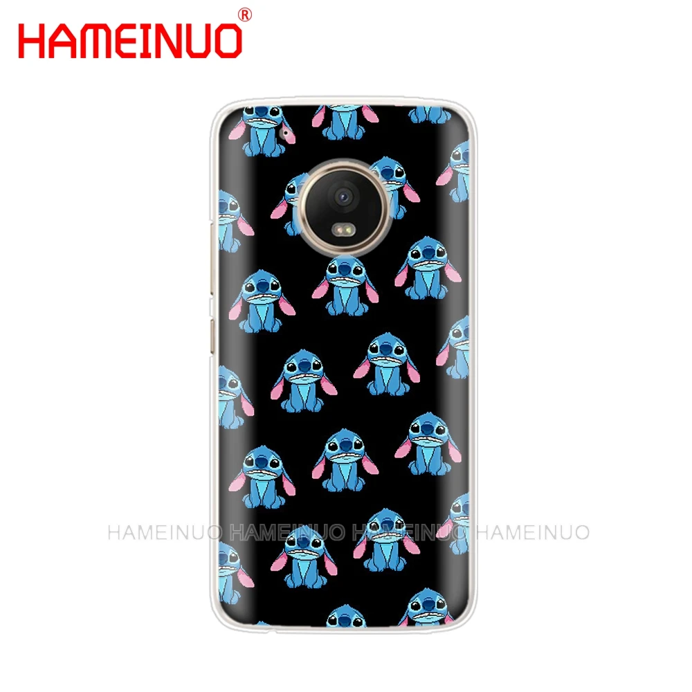 HAMEINUO милый мультфильм, Стич чехол для телефона Motorola Moto X4 C G6 G5 G5S G4 Z2 Z3 PLAY PLUS - Цвет: 61930