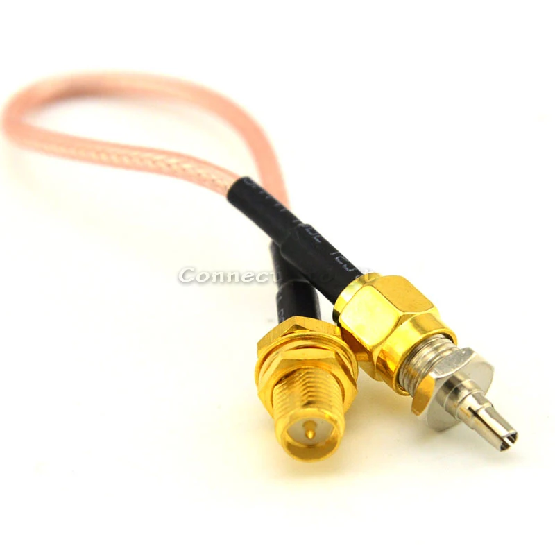 Разъем SMA типа папа и Мама RF адаптер удлинитель Джампер 15 см RG316 + мама К CRC9