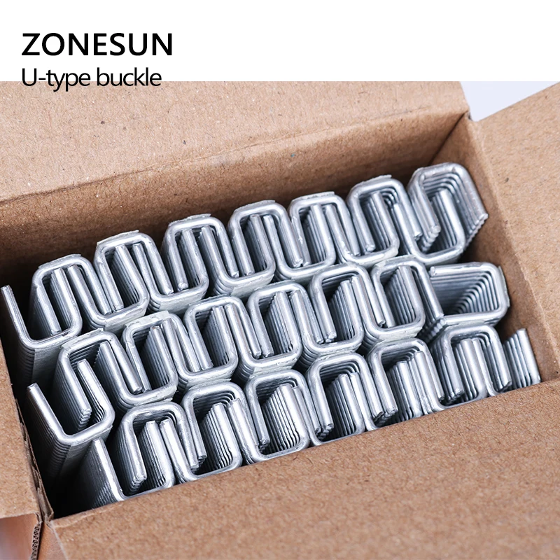 ZONESUN 1 коробка Пряжка для ручного u-образного 506 503 клиппер для сосисок машина для резки, зажимы для супермаркета затягивающая машина