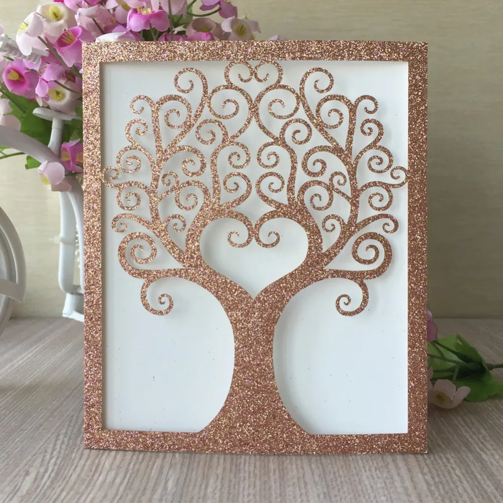 30 шт. свадебные пригласительные открытки с лазерной гравировкой | Дом и сад