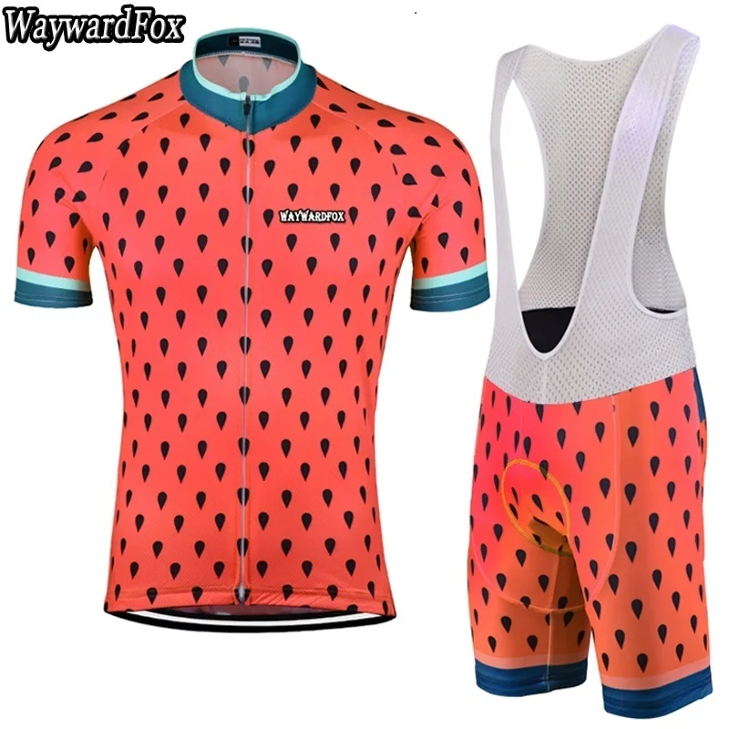 2018 новые мужские комплекты Джерси для велоспорта с коротким рукавом Одежда из