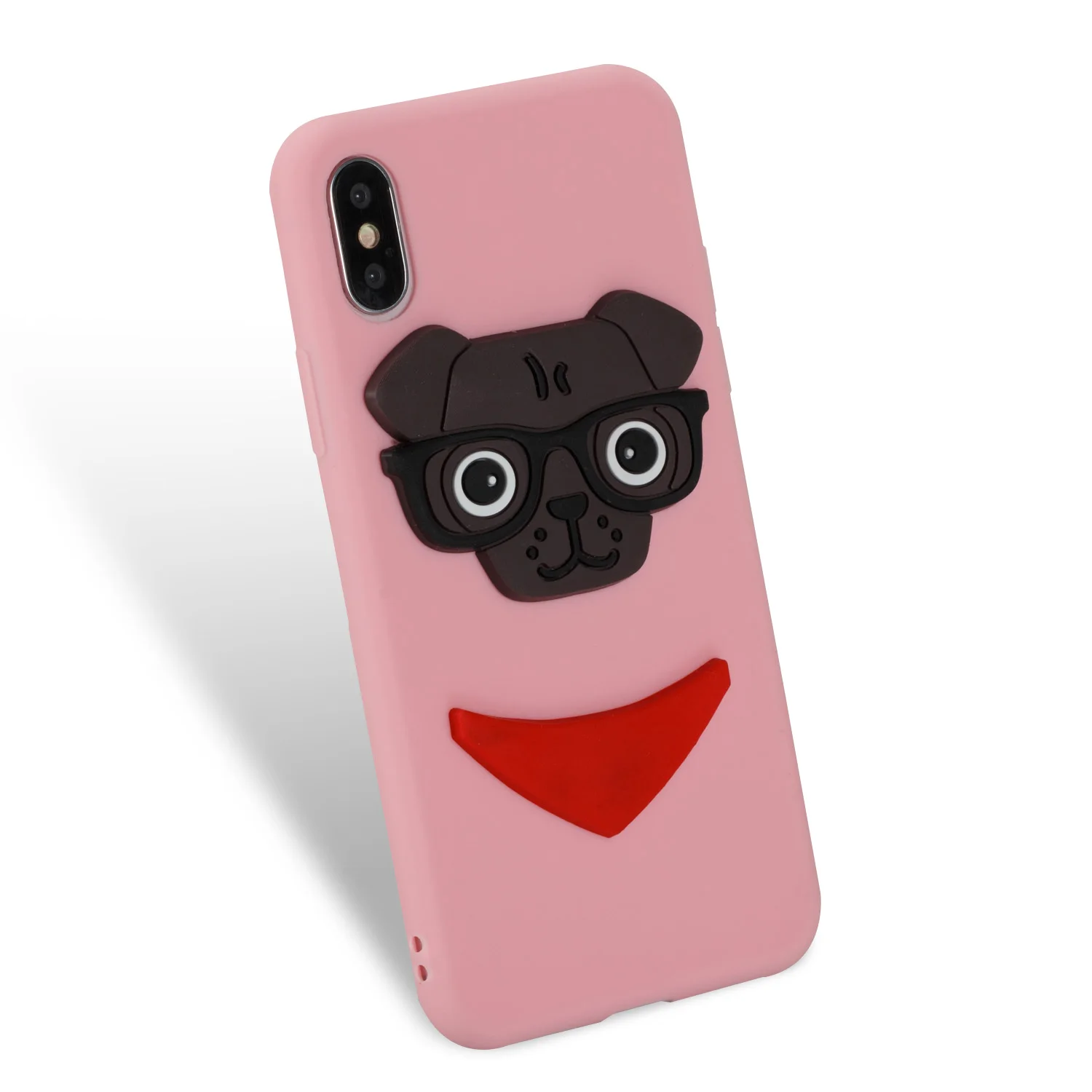Для iphone 11 Pro Max X/XS XR 6 1 XS MAX 5 чехол 3D Мопс панда Медведь кукла игрушки мягкий для 8 7 6S