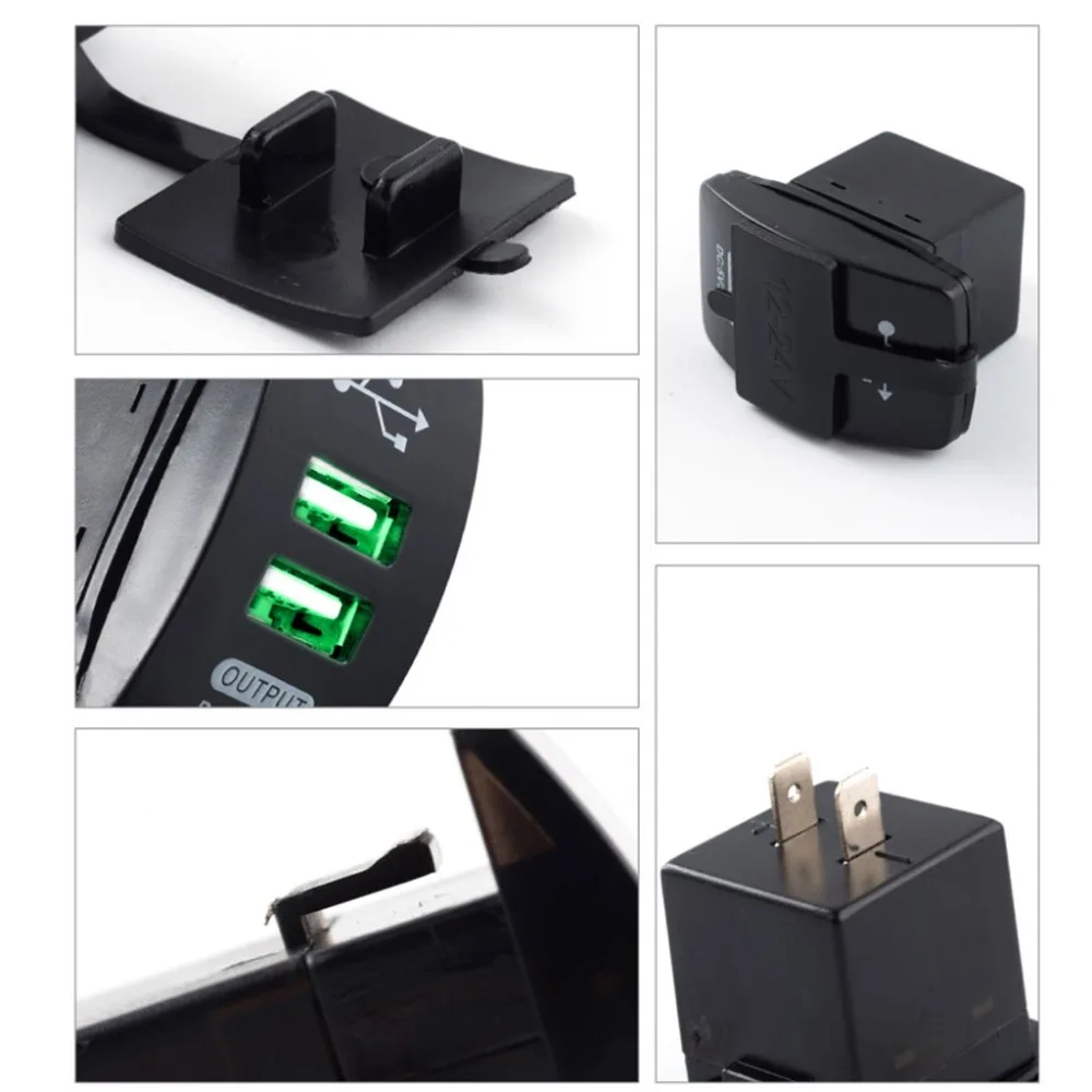 Двойной USB адаптер для розетки питания|cigarette lighter socket splitter|power outlet adapterslighter splitter |