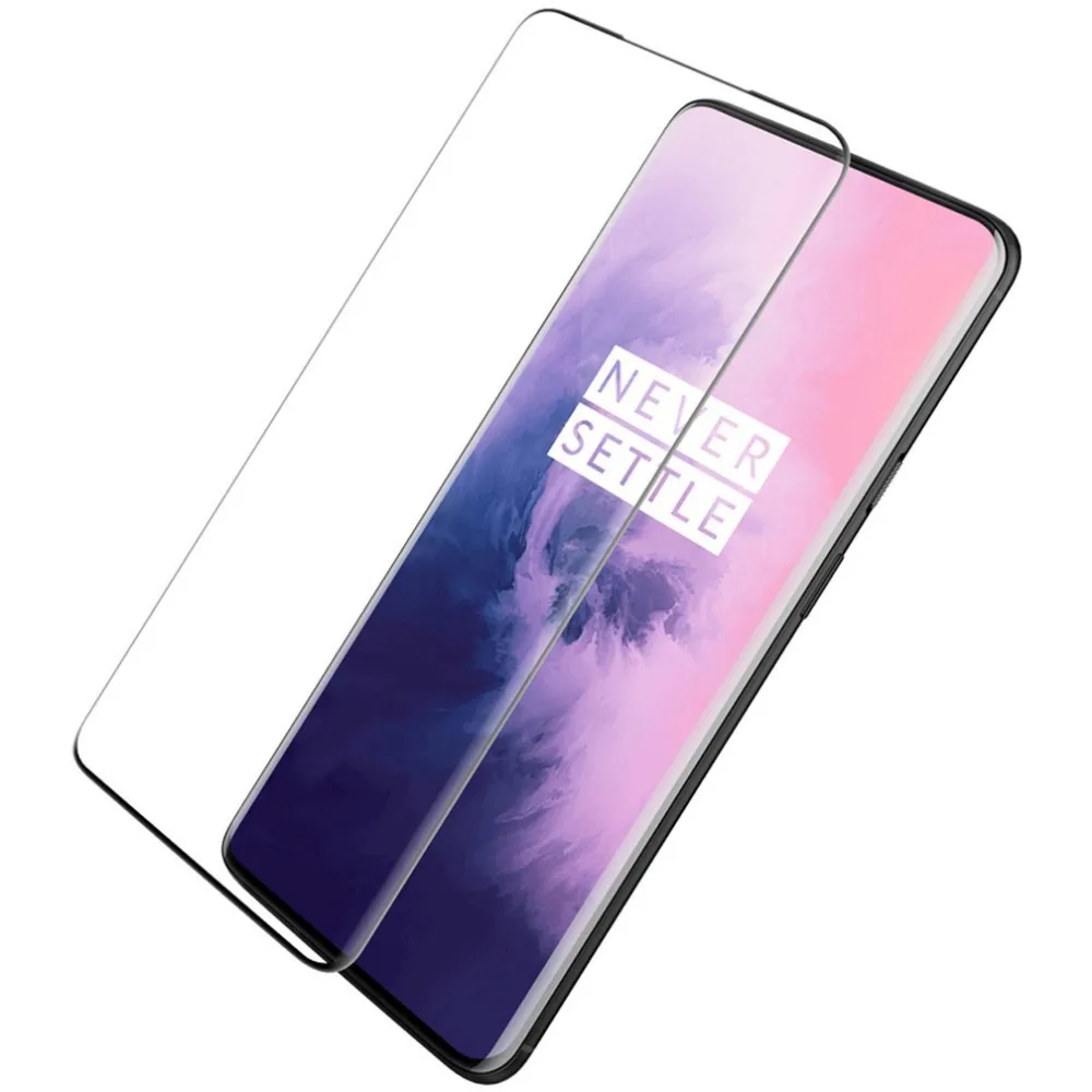 Black Для OnePlus 7 Pro защита экрана Nillkin 3D DS+ MAX стеклянная крышка полный экран для OnePlus 7 Pro Защитная стеклянная пленка - Цвет: Black