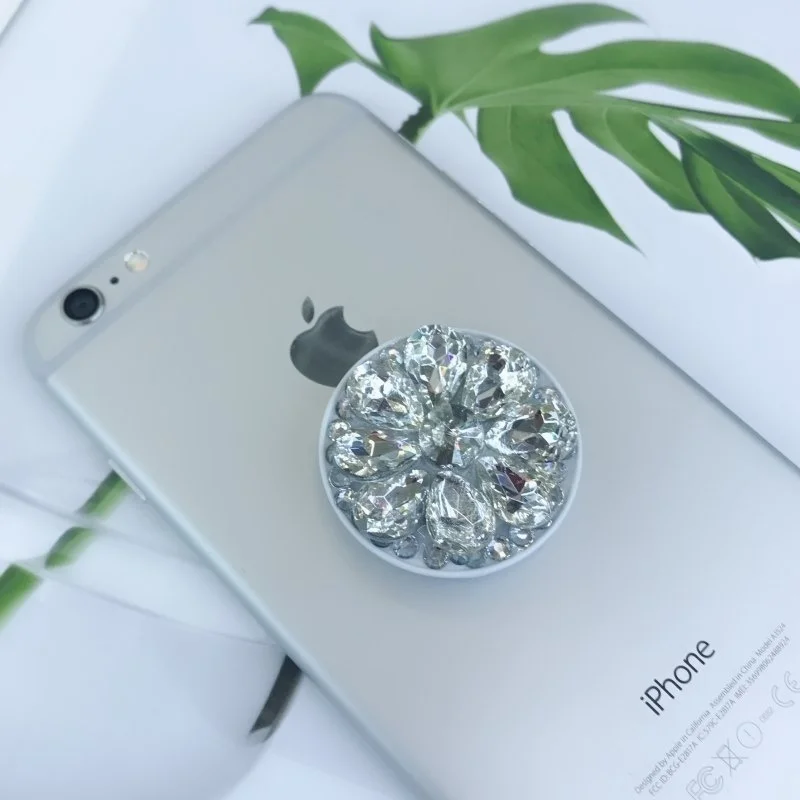 3D Diamond Phone Holder Universal Finger Phone Grip Holder Cell Phone Stand Holder Tablet Phone Ring Support Phone Bracket