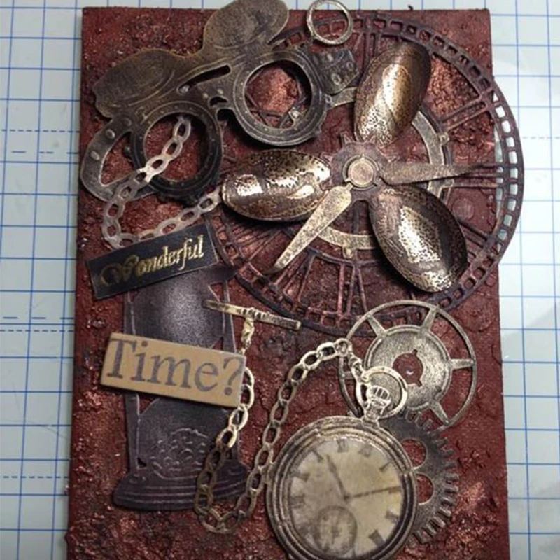 Вентилятор лезвия очки металлические режущие штампы трафареты для DIY