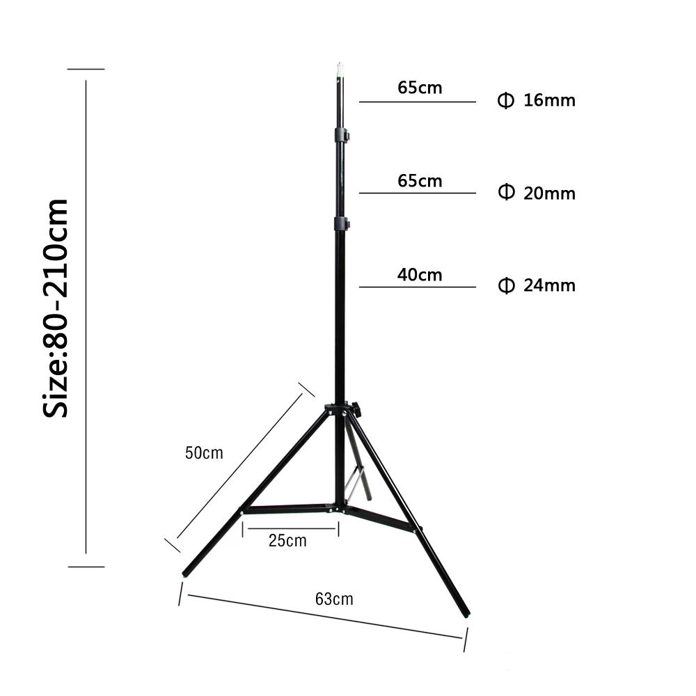 Штатив для светильник студии 210 футов 2 1 см 1/4 м|light stand tripod|light standphotographic equipment |