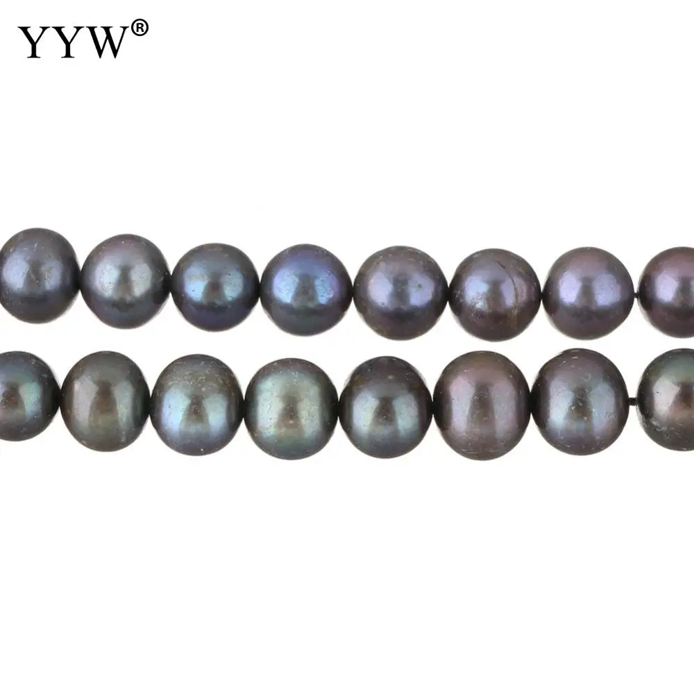 

High Quality Cultured Potato Freshwater Pearl Beads Blue 10-11mm Approx 0.8mm Sold Per Approx 15.5 Inch Strand